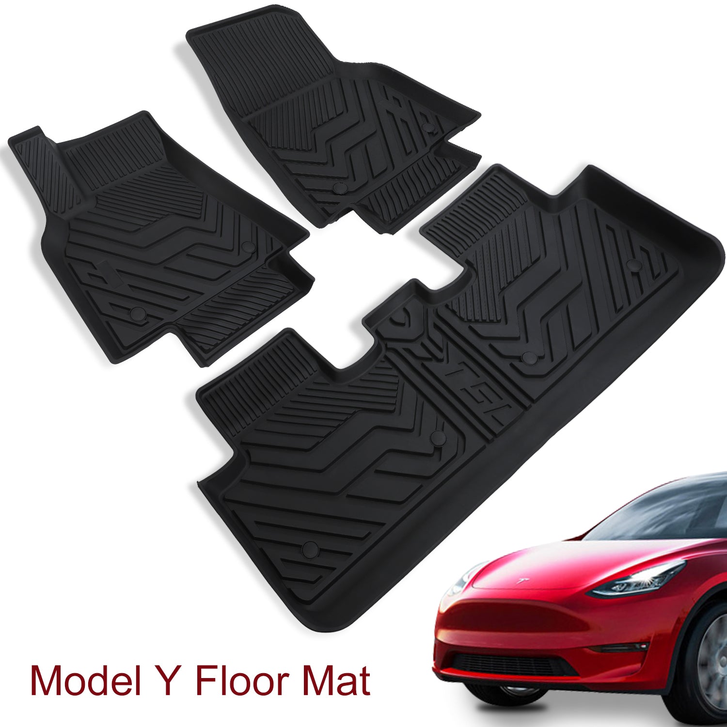 EVANNEX All-Weather Floor Mats for Tesla Model Y