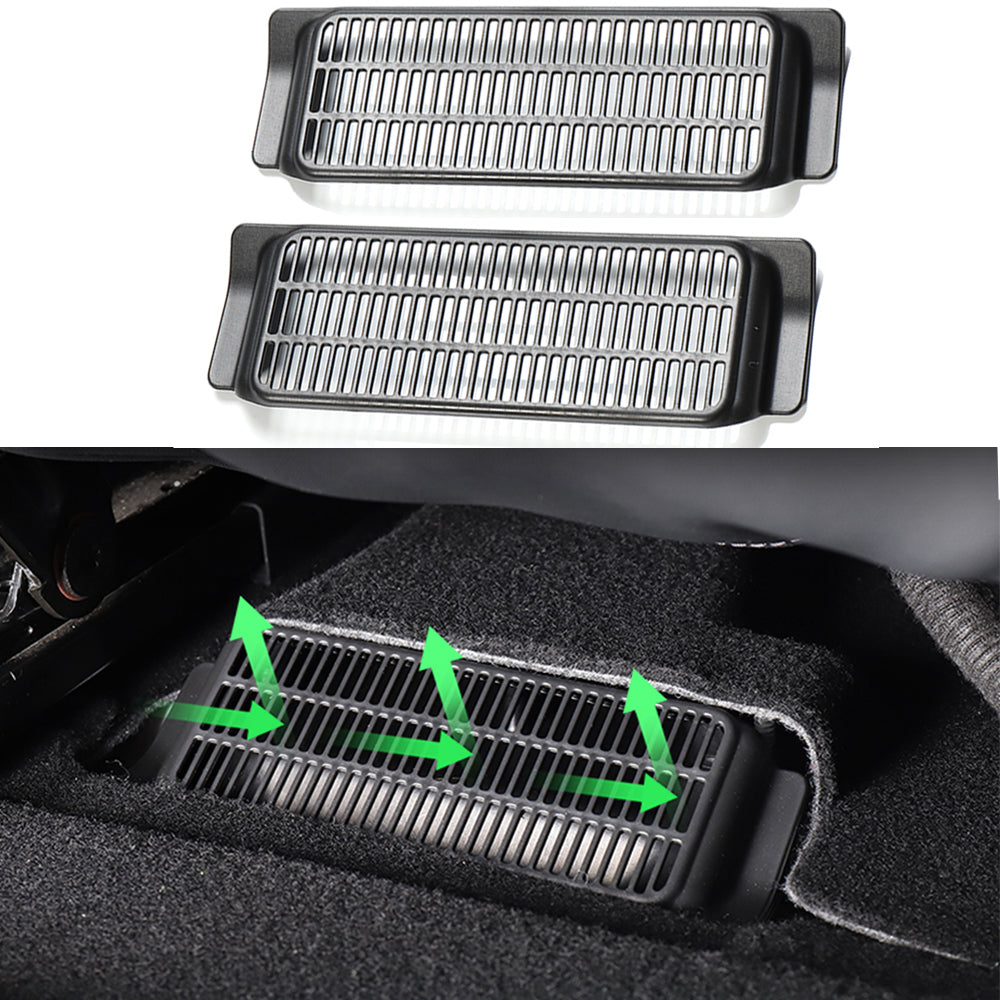  TX-INNO AUTO Rear Seat Air Vent Cover Grilles Protector  Compatible with Tesla Model 3 Model Y, Backseat Air Condition Outlet Air-Flow  Vent Protection Covers (2 Pack) : Automotive