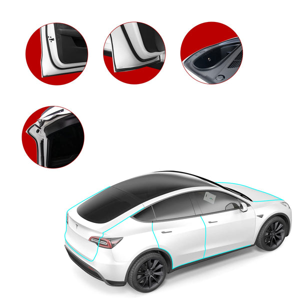 BASENOR 4 STÜCKE Tesla Model Y Türseiten Organizer Fach TPE Vorder- und  Hintertürschlitz Aufbewahrungsbox Taschen Türschutz Zubehör 2024 Upgrade :  : Auto & Motorrad