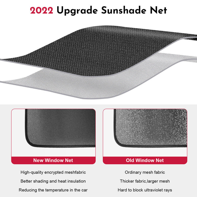 Basenor Tesla Model 3 Sunshade Front & Rear Glass Roof Sun Shades