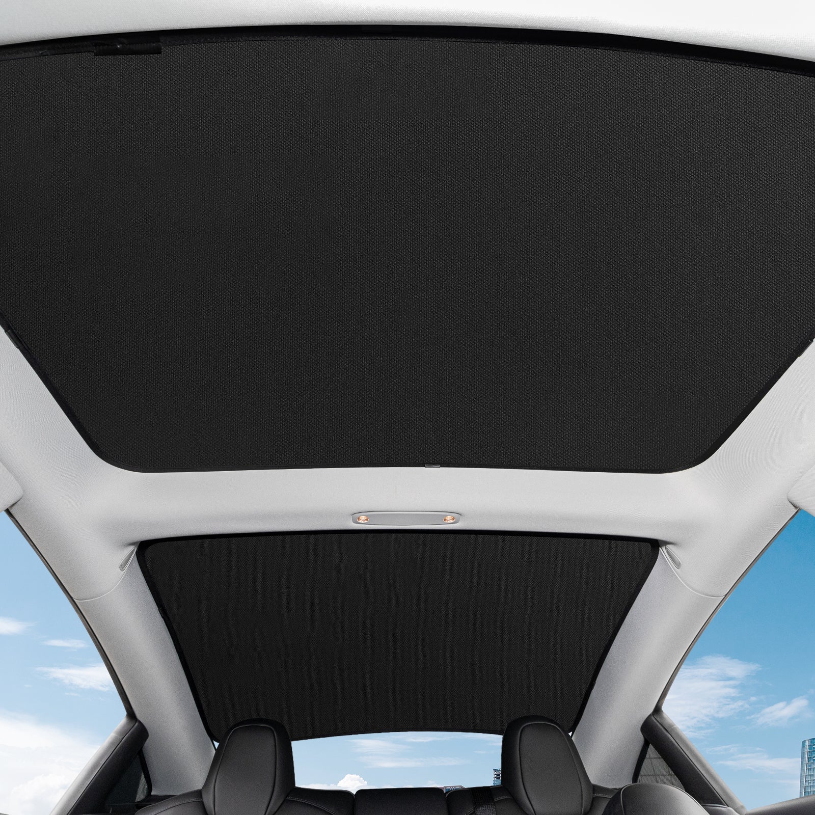 BASENOR Front & Rear Glass Roof Sunshades (Set of 4 ) for 2023 2022 2021 Tesla Model 3