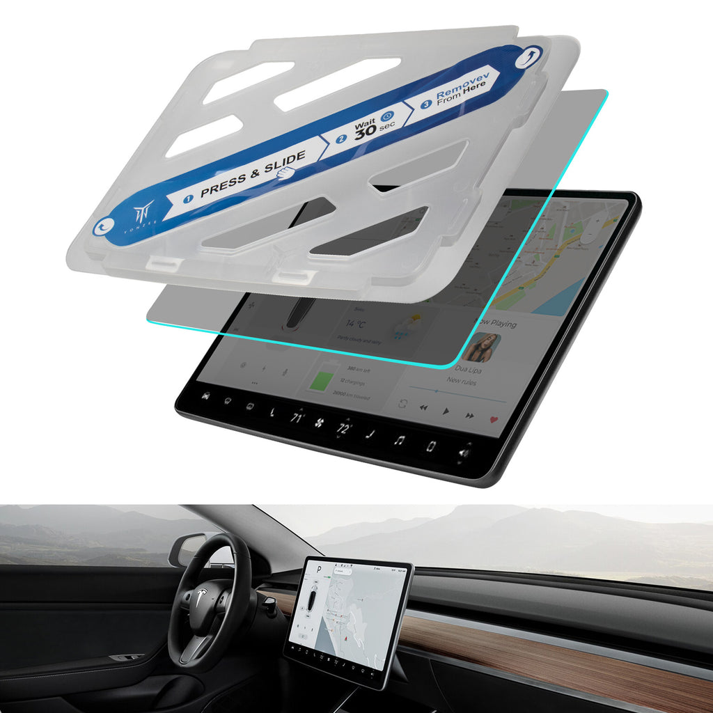 Tempered Glass Protector Touch Screen For Tesla Model S X Center Console  Navigation Steering Wheel Panel Protector