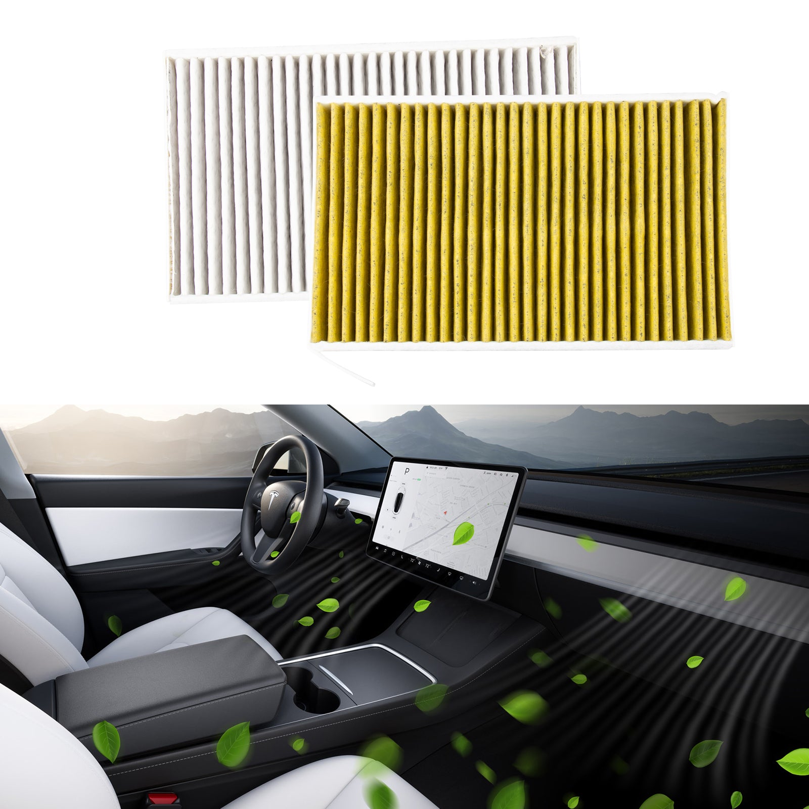 BASENOR Tesla Model Y Model 3 Replacement Cabin Air Filter