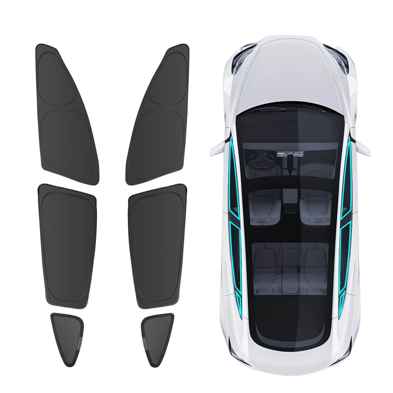 Tesla Model 3 Sunshade Side Windows