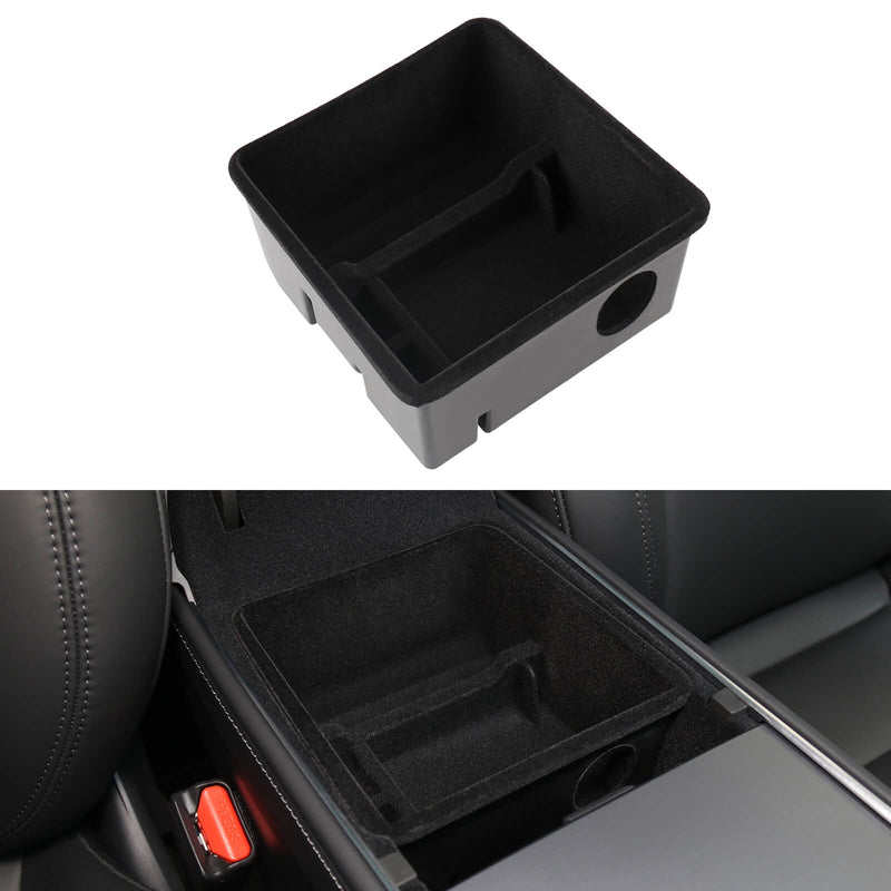 2023 Tesla Model 3 Model Y Accessories Center Console Organizer Tray  Armrest Hidden Cubby Drawer Storage Box ABS Material for Tidy Collection of