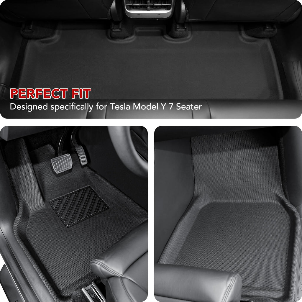  WANTERONG Tesla Model Y 7 Seater Floor Mats - XPE 3D