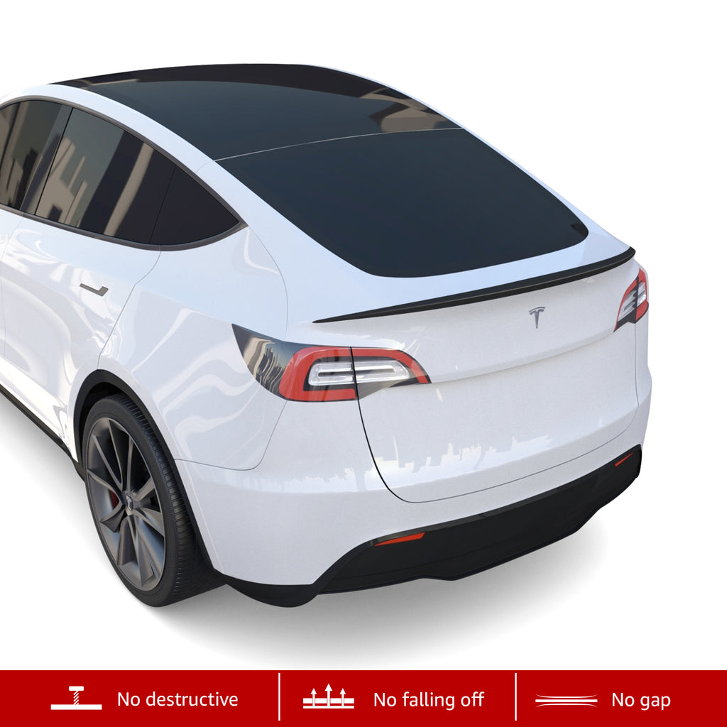 Tesla Model Y : Aileron arrière performant (ABS + revêtement) - Plugear