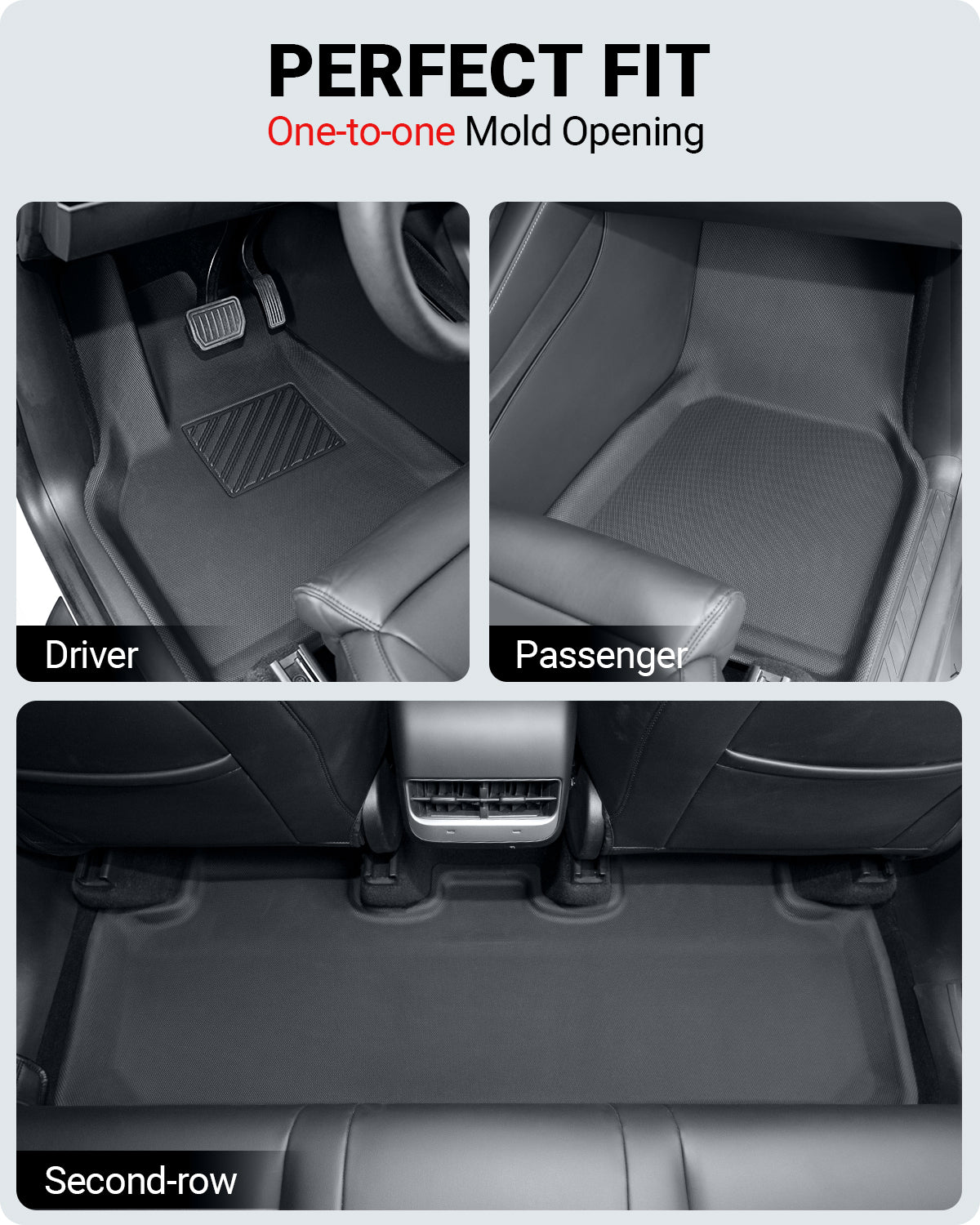 BASENOR Floor Mats for 2020-2023 Tesla Model Y