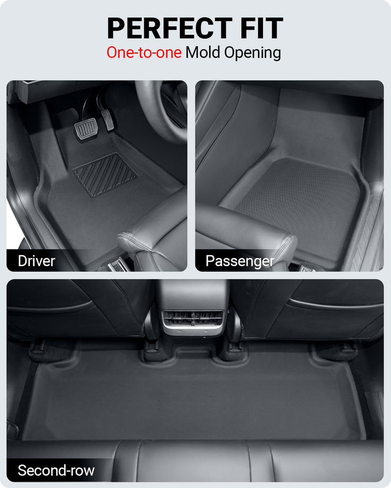 BASENOR 9PCS Floor Mats for Tesla Model Y 3D Full Set Interior Liners  Custom Design for All-Weather Cargo Mats 2020-2024 5-Seat Model Y  Accessories