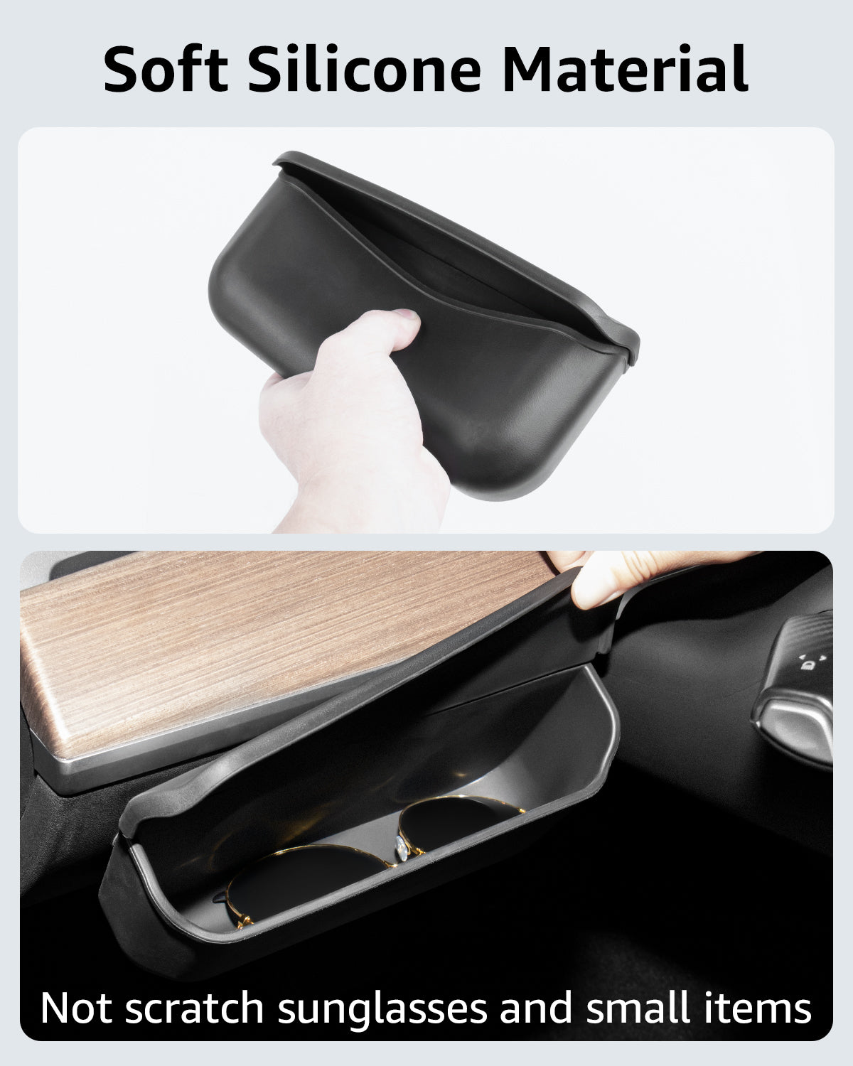 Basenor Tesla Model 3 Model Y Model S Model X Sunglasses Holder Center