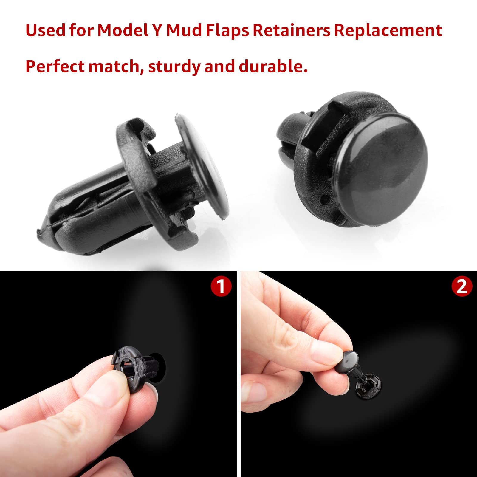 BASENOR Mud Flaps Screws Replacement for Tesla Model Y