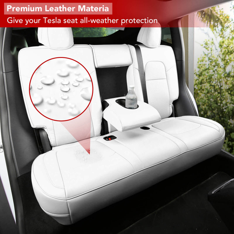 Tesla Y Back Seattesla Model 3/y 2017-2022 Pu Leather Seat Cover