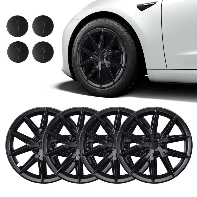 For Tesla Model 3 18-23 Wheel Hub Caps 18'' Rim Cover Hubcap Hub