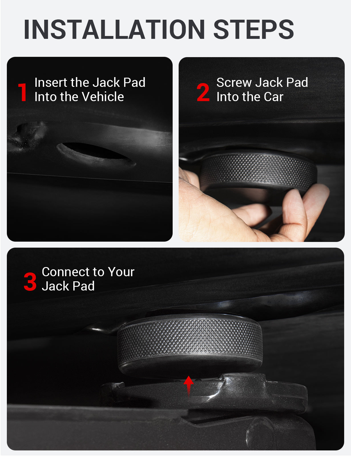 BASENOR Jack Pad (Protects Battery & Chassis) for Tesla Model 3 / Y/S/X