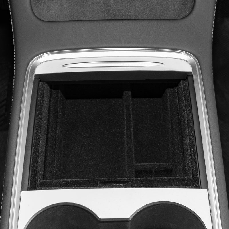 BASENOR Tesla modèle Y modèle 3 Plateau de Rangement de la Console Centrale  contrôle TPE boîte de Rangement inférieure adaptée au 2021-2024 Model Y  Model 3 2023-021 : : Auto et Moto